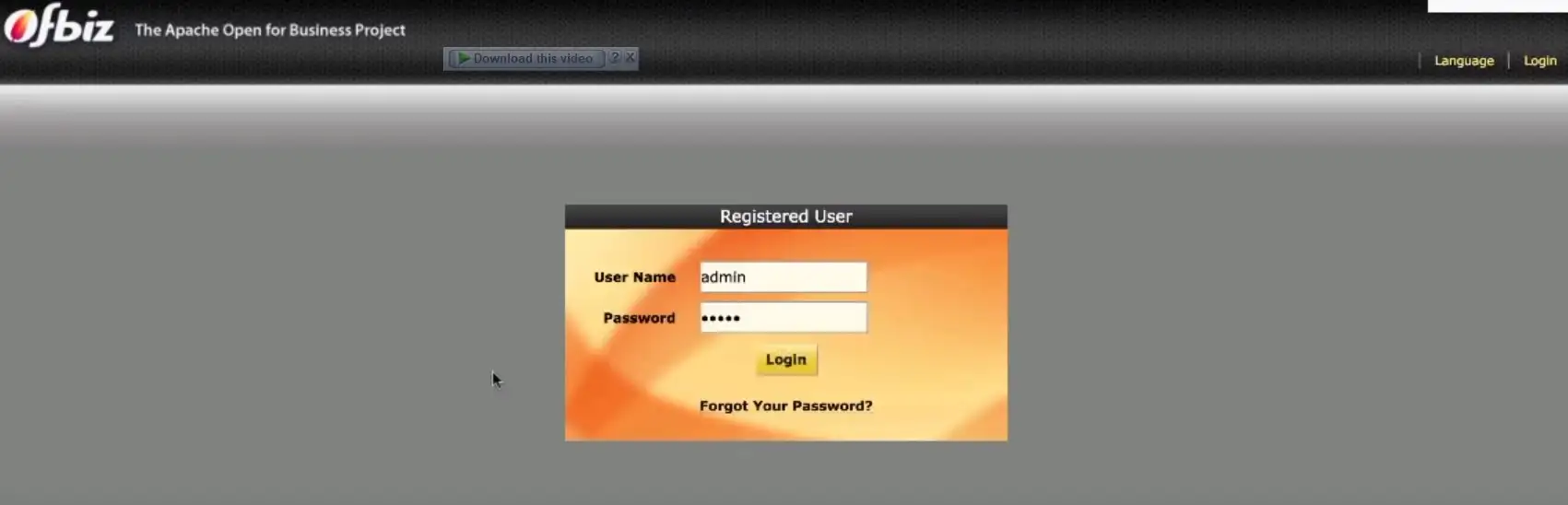 Apache OFBiz (Open For Business) Project Image 1